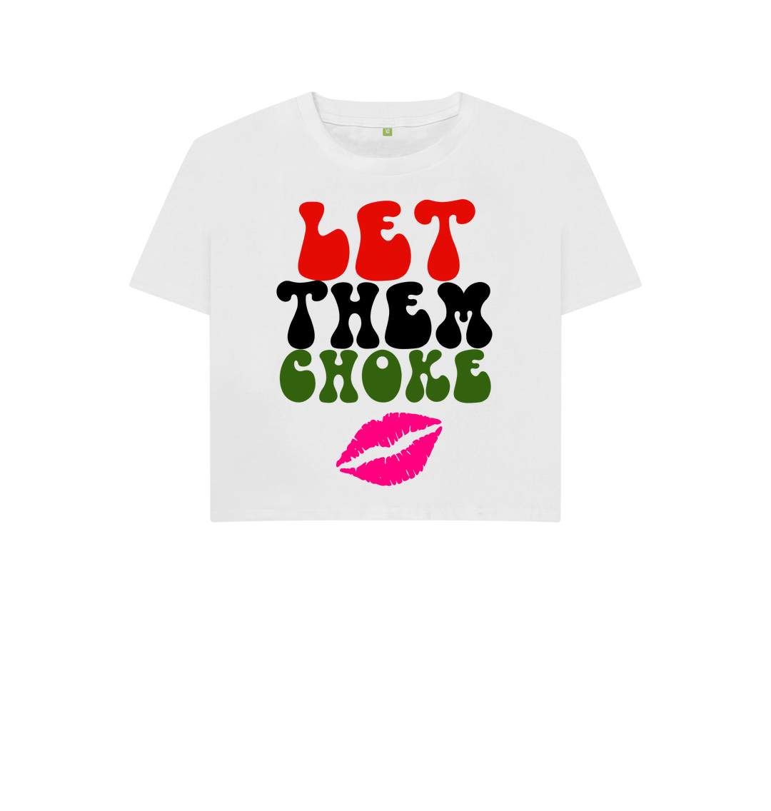 White Printed T-shirt Front
